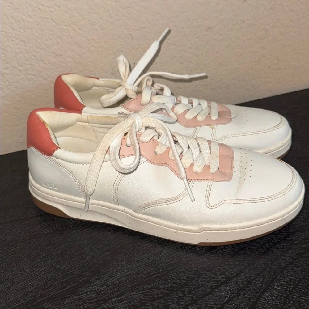 Madewell Court Sneakers in Pink and White Leather Women’s Size 9 - Picture 9 of 10